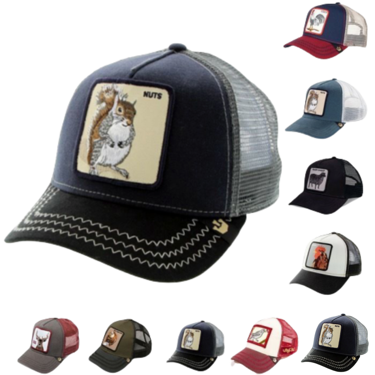 GOORIN BROTHERS Baseball Cap Trucker Snapback Hat Adjustable Animal Series