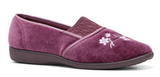 GROSBY SASHA (GA) Ladies Slippers Comfy Shoes Slip On Moccasins Warm Flats - Heather