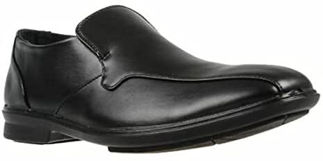 Grosby OSCAR Mens Black Shoes Formal Dress Work Slip On Synthetic Leather