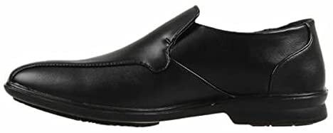 Grosby OSCAR Mens Black Shoes Formal Dress Work Slip On Synthetic Leather