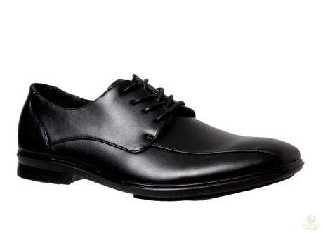 Grosby OLIVER Mens Black Shoes Formal Dress Work Lace Up Synthetic Leather