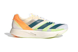 Adidas Mens adizero Takumi Sen 8 Running Shoes Runners Sneakers - White/Teal/Orange