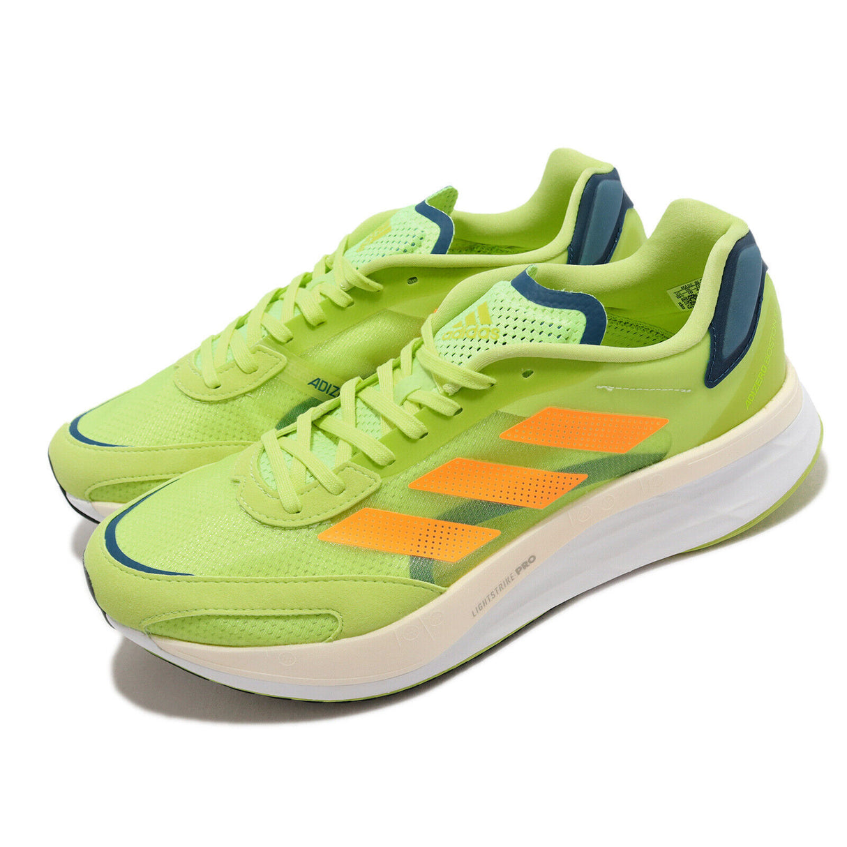 Adidas Mens Adizero Boston 10 Sneakers Runners Shoes Marathon Run - Green