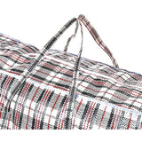 12x Large Stripe Bag Packing Storage Strip Zip Shopping Travel Check House Moving 78cm x 90cm x 25cm