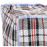 12x Large Stripe Bag Packing Storage Strip Zip Shopping Travel Check House Moving 90cm x 78cm x 25cm