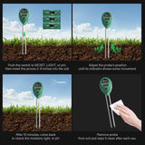 3 in 1 Soil Moisture Meter Sunlight PH Sensor Lawn Plant Hygrometer Test