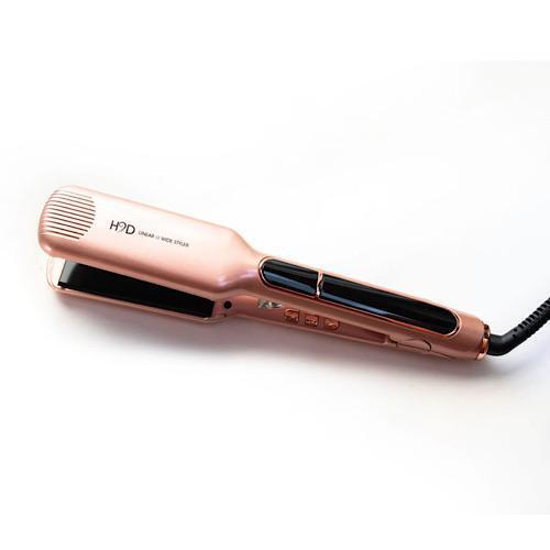 H2D Wide Rose Gold Infrared Hair Straightener with Roll Mat Pouch 230ºC 42mm