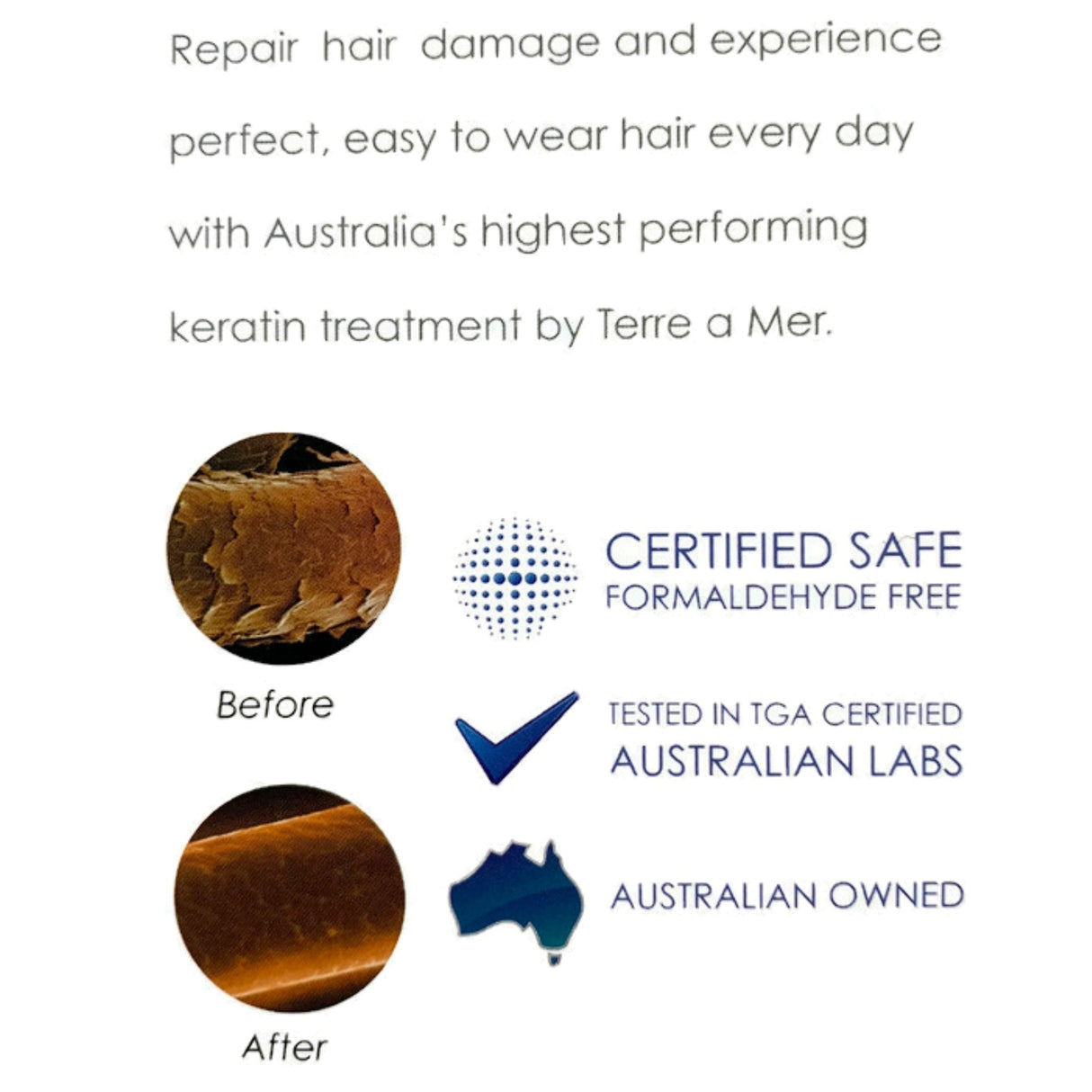 TERRE A MER Intensive Keratin Treatment + Argan Oil Hair Mask Cream Repair Damaged Hair Therapy