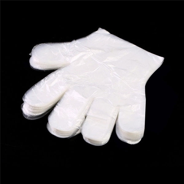 100pcs HANDY Disposable Plastic Gloves Transparent Food Handling Hygienic Catering