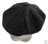 IRISH Hanna Country Eight Piece Cap Patchwork Tweed Cap Ivy Flat Wool Lined