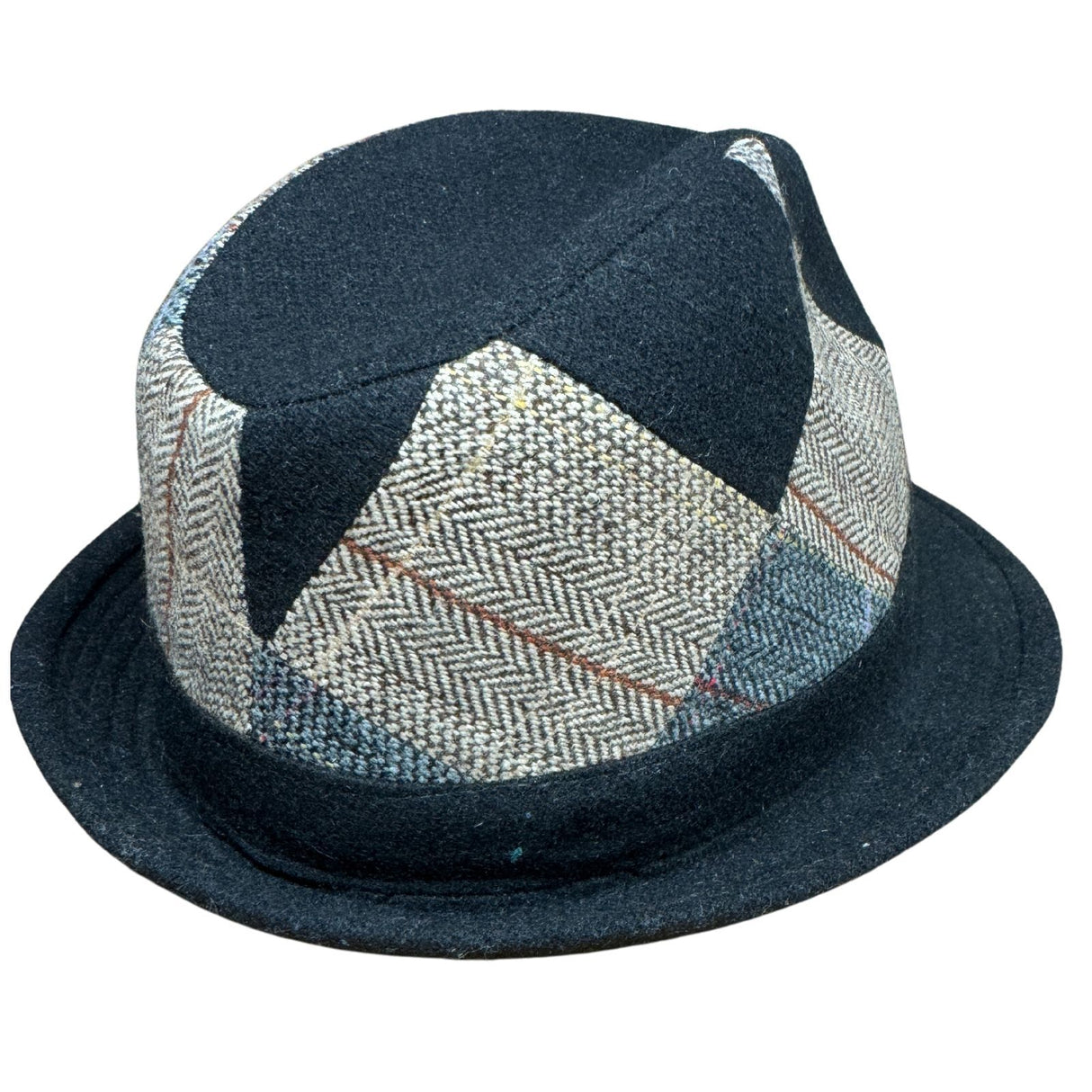 Avenel Felt Patterned Trilby Hat - Black