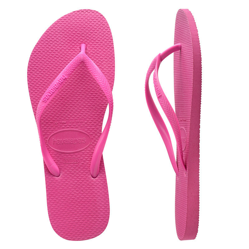 Havaianas Womens Slim Basic Thongs Flip Flops Marinho Brazil - Hollywood Rose