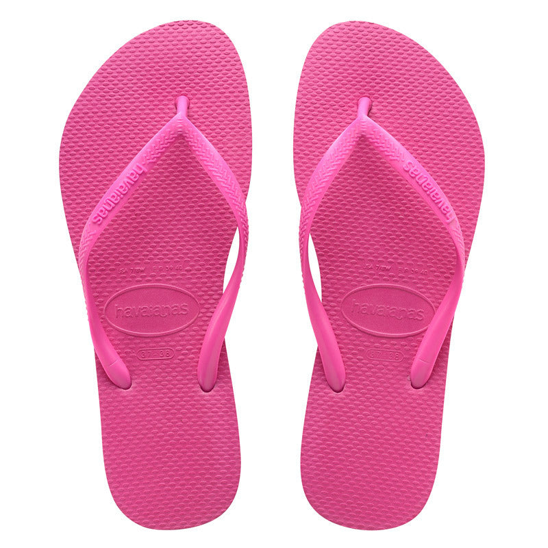 Havaianas Womens Slim Basic Thongs Flip Flops Marinho Brazil - Hollywood Rose