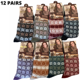 12 Pairs Womens Angora Wool Socks Extra Warm Winter Thermal Soft Ski