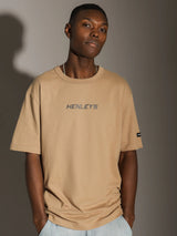 Henleys Mens Defence T-Shirt Top Tee - Desert Sand