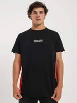 Henleys Mens Graduate T-Shirt Top Tee - Black