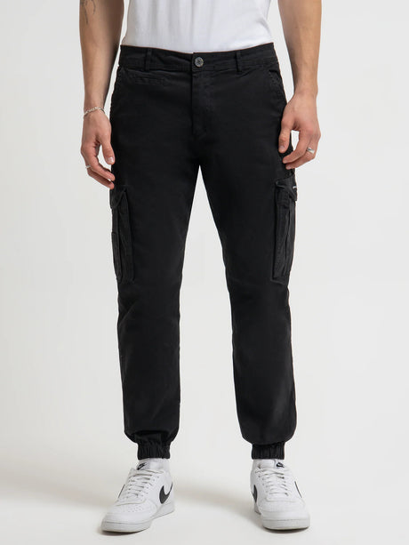 Henleys Mens Eagle Cargo Pants - Black