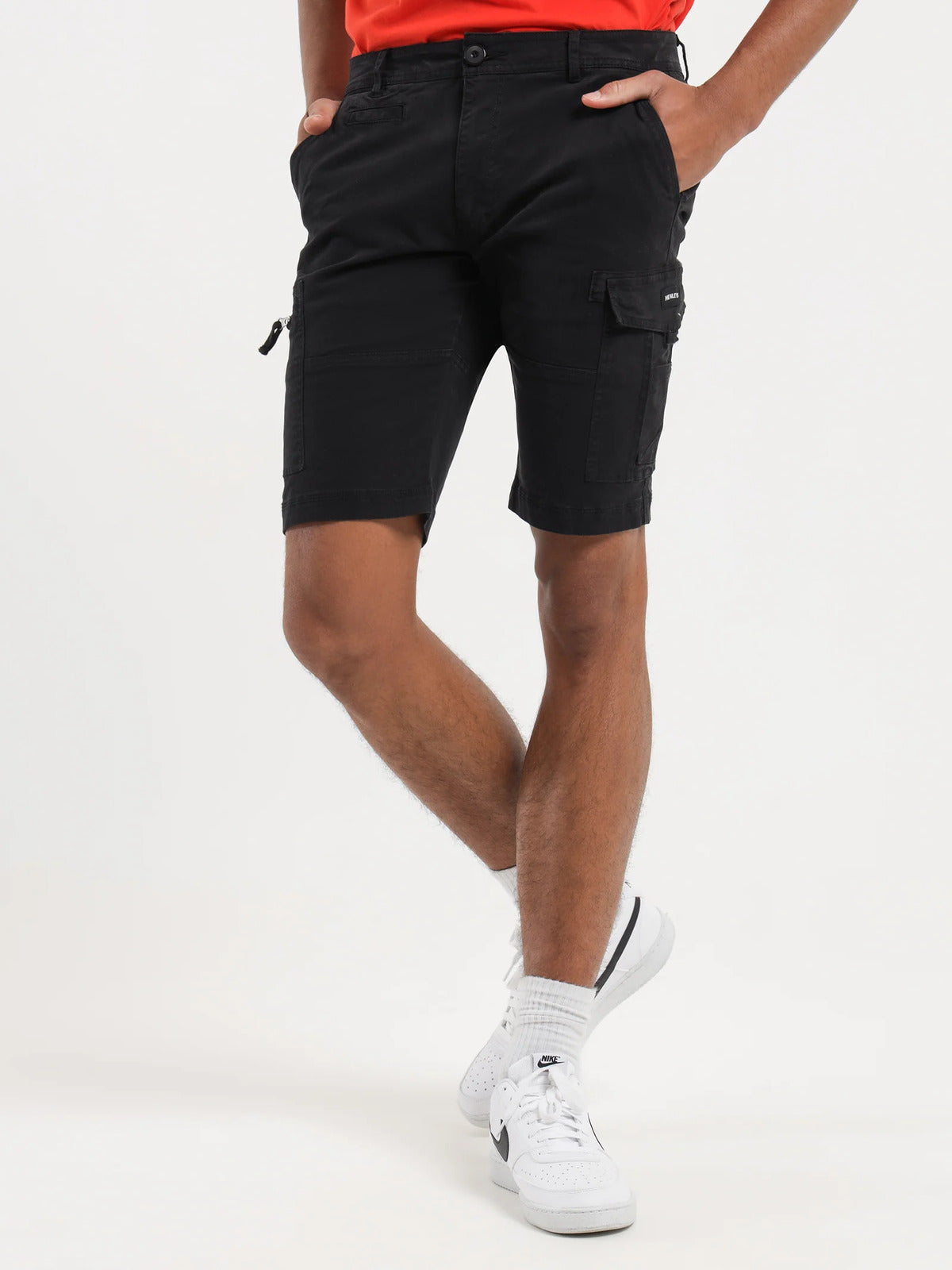 Henleys Mens Leon Cargo Shorts - Dark Navy