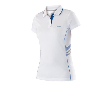 HEAD Ladies Tennis Match Club Polo Technical Shirt Tee T Shirt Top 814675 Womens - White