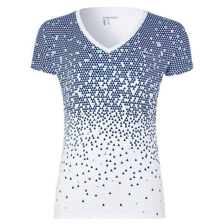 HEAD Womens Whiz Tennis Top T Shirt Tee HL4114 HL4115 Ladies - White/Blue