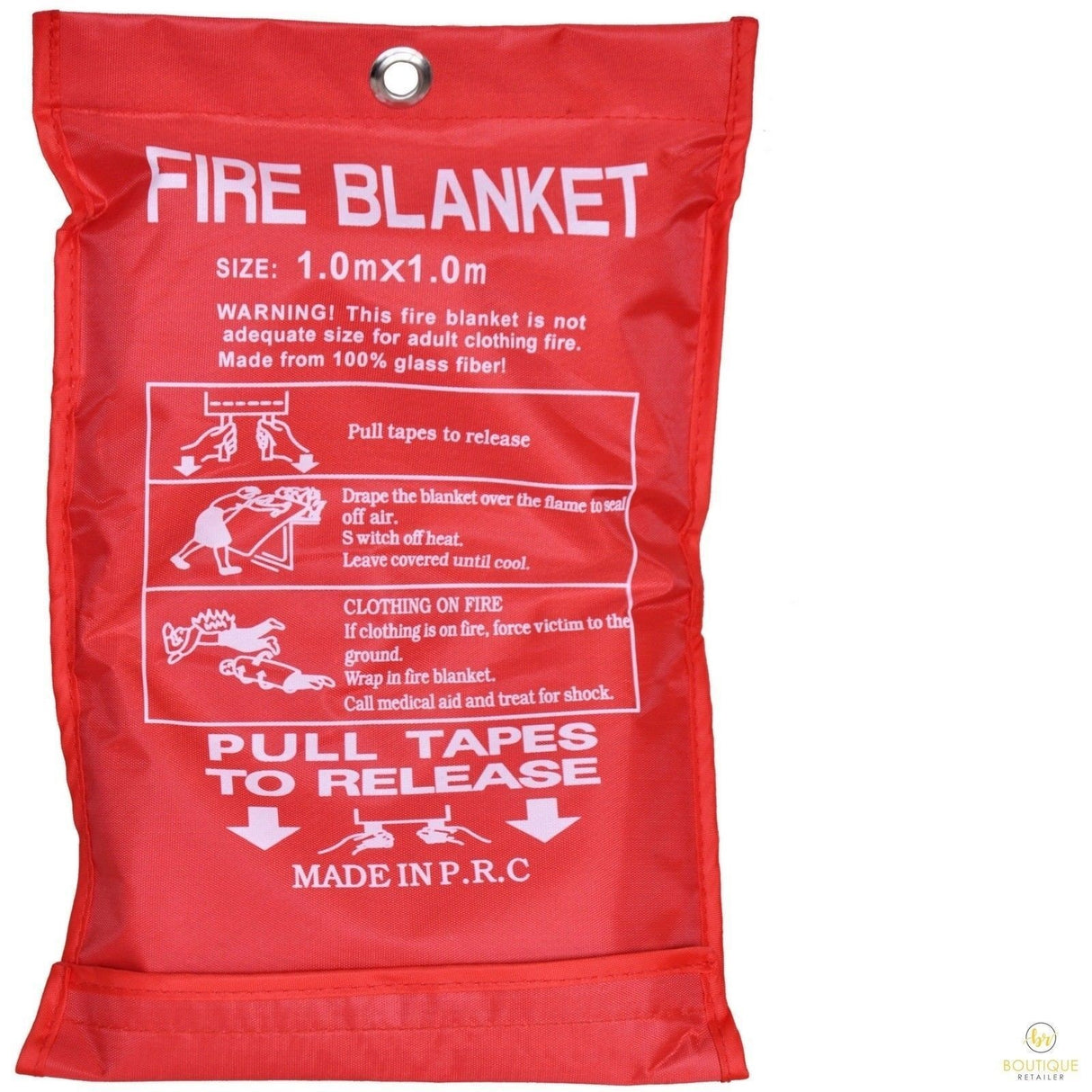 Australian FIRE BLANKET Fibre Glass Safety House Caravan Emergency 1m x 1m