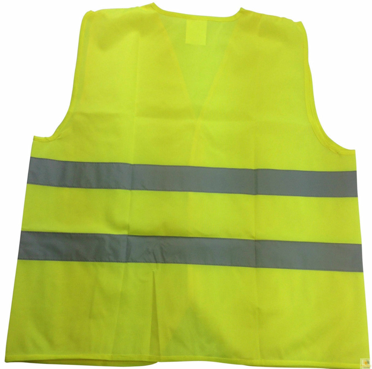 Hi Vis Safety VEST Reflective Tape Workwear Yellow ONE SIZE Night & Day Use