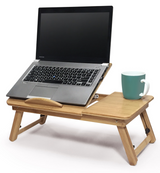 Portable Foldable Deluxe Bamboo Laptop PC Table Bed Tray Read Workstation Dinner