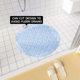 Round Non-Slip Showe Mat PVC Safety Quick Drain Massage Foot Bath Tub Mat