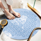 Round Non-Slip Showe Mat PVC Safety Quick Drain Massage Foot Bath Tub Mat