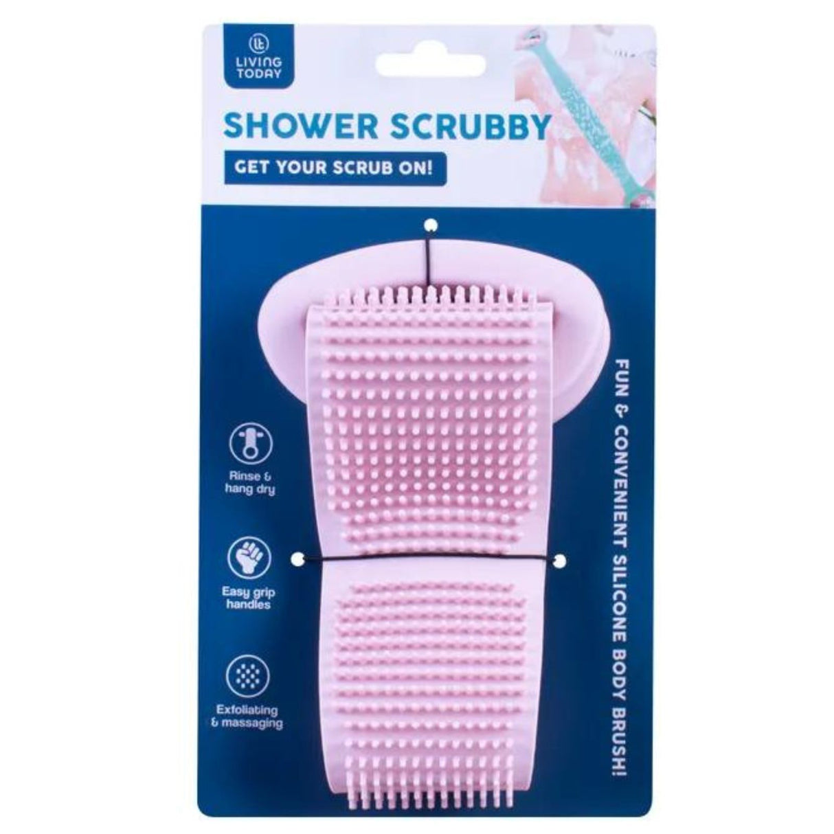 Shower Scrubby Shower Body Scrub Skin Scrubber - Assorted Colours