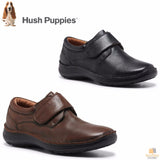 HUSH PUPPIES BLOKE Leather Shoes Slip On Extra Wide Work All Day Comfort