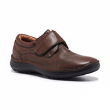 HUSH PUPPIES BLOKE Leather Shoes Slip On Extra Wide Work All Day Comfort