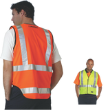 HUSKI Hi Vis Patrol Vest 3M Reflective Tape Safety Workwear High Visibility