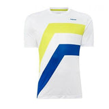 Head Boys Youth Dive Top T-Shirt Tee Tennis Shirt - White/Lime