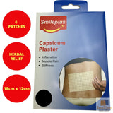 6x CAPSICUM PLASTER PATCHES Herbal Muscle Pain Inflammation Ache Relief BULK