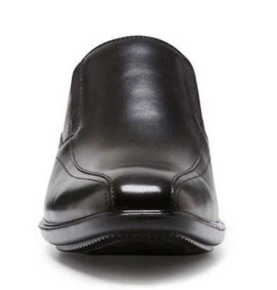 HUSH PUPPIES Callan Mens Leather Shoes Slip On Dress Business Work - EE - Black