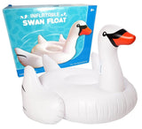 19cm Giant Inflatable Swan Float Raft Swimming Pool Water Party Lounger Toy Bed