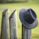 JACARU Australian Wool Fedora Hat Outback 100% WOOL Crushable Travel 1847