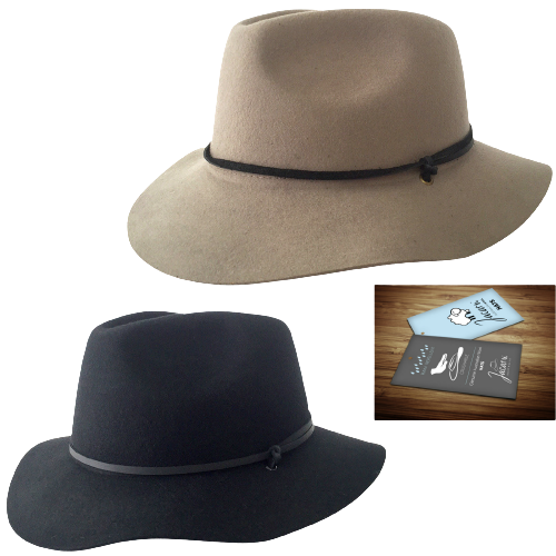 JACARU Australian Wool Poet Hat Trilby Fedora 100% WOOL Crushable Travel Genuine