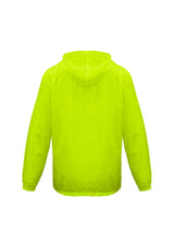 Adult Plus Size Spray Jacket Casual Hike Rain Hi Vis Poncho Waterproof - Fluoro Lime