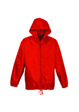 Adult Spray Jacket Outdoor Casual Hike Rain Hi Vis Poncho Waterproof - Red