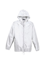 3pc Set Adult Spray Jacket Outdoor Hike Rain Hi Vis Poncho Waterproof - White