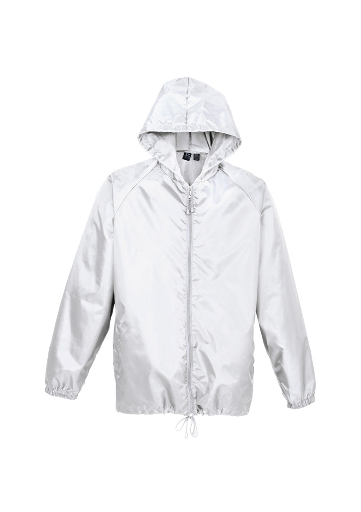 Adult Spray Jacket Outdoor Casual Hike Rain Hi Vis Poncho Waterproof - White