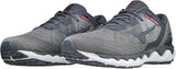 Mizuno Mens Wave Horizon 5 Sneakers Athletic Runners Running Shoes - Grey/Red