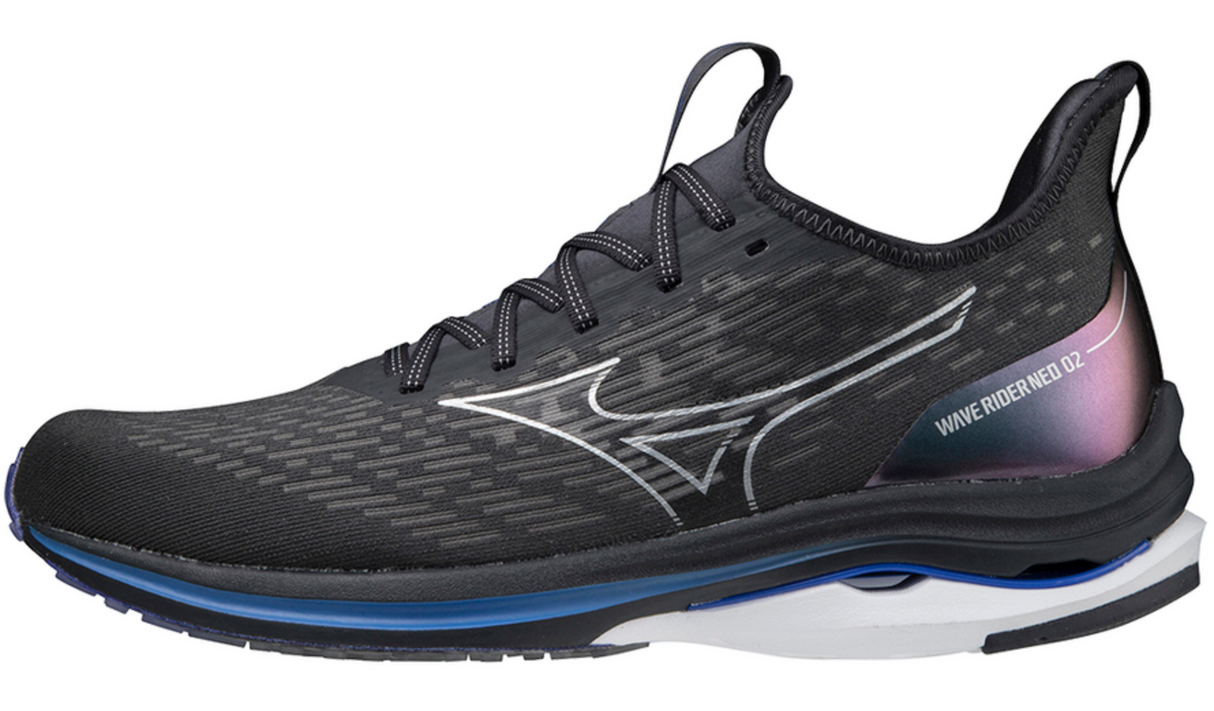 Mizuno Mens Wave Rider Neo 2 Running Shoes Sneakers - Bright Pearl/Violet Blue