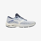 Mizuno Womens Wave Rider 24 Running/Sneakers - (White/Blue)