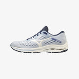 Mizuno Womens Wave Rider 24 Running/Sneakers - (White/Blue)