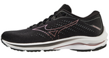 Mizuno Womens Wave Rider 25 Running Atheltic Runner Shoes Sneakers - Black/Pink