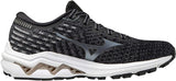 Mizuno Womens Wave Inspire 17 Waveknit Running Shoes - Black/Platinum Gold