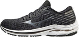 Mizuno Womens Wave Inspire 17 Waveknit Running Shoes - Black/Platinum Gold